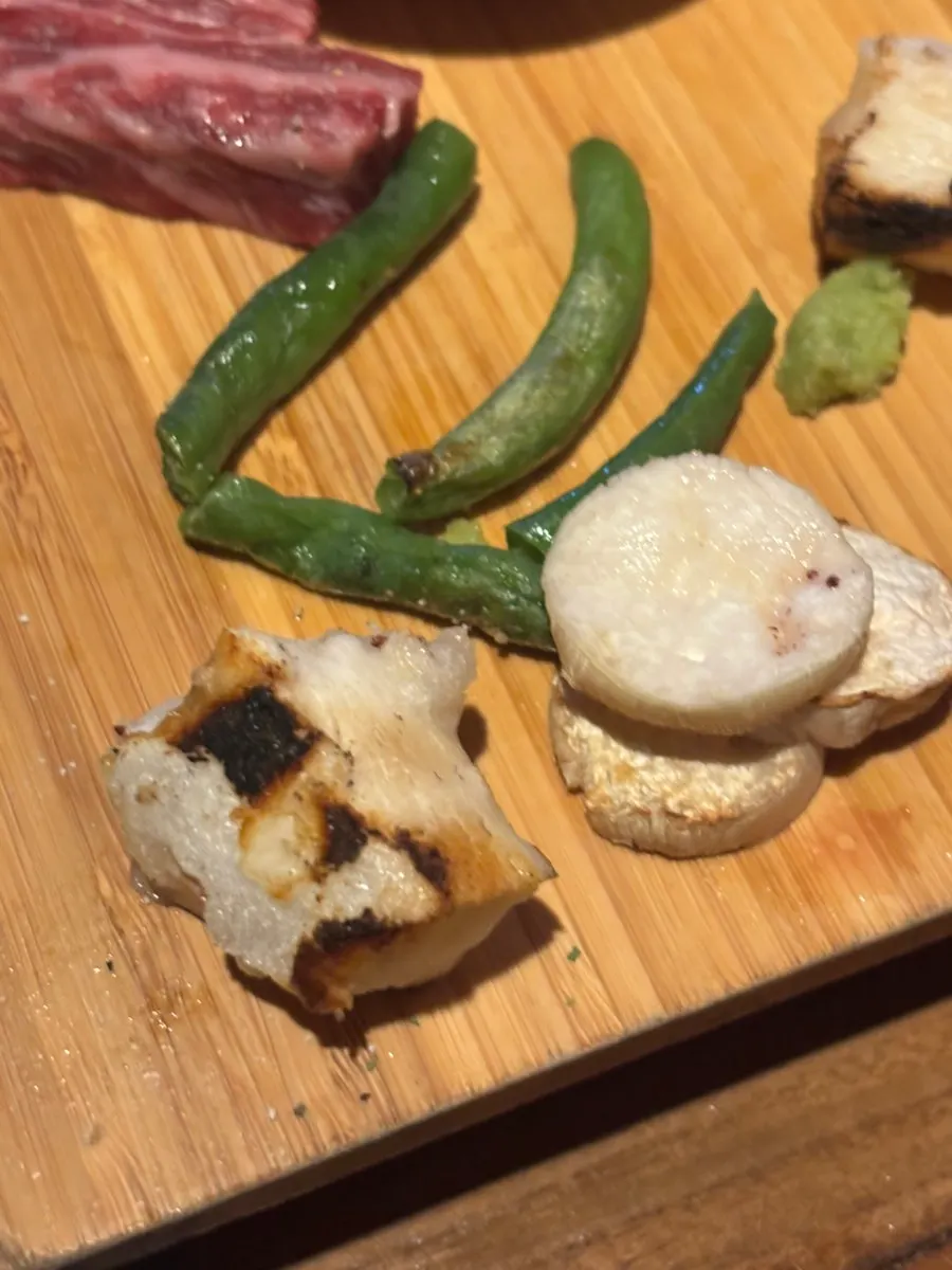 Wagyu grilled at the table