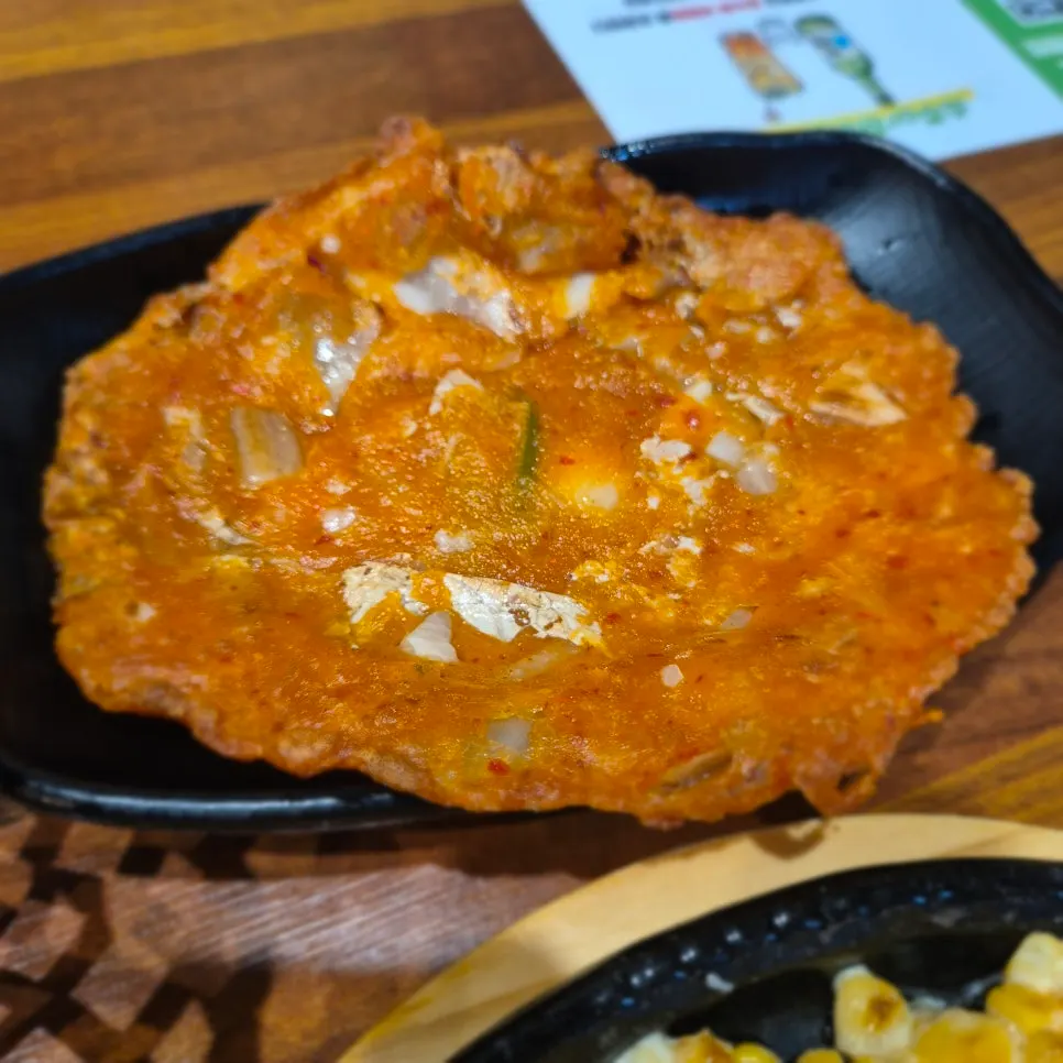 매운탕을 선택한 도다리 세트 테이블