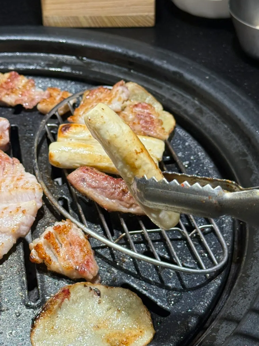Crispy grilled rice cake