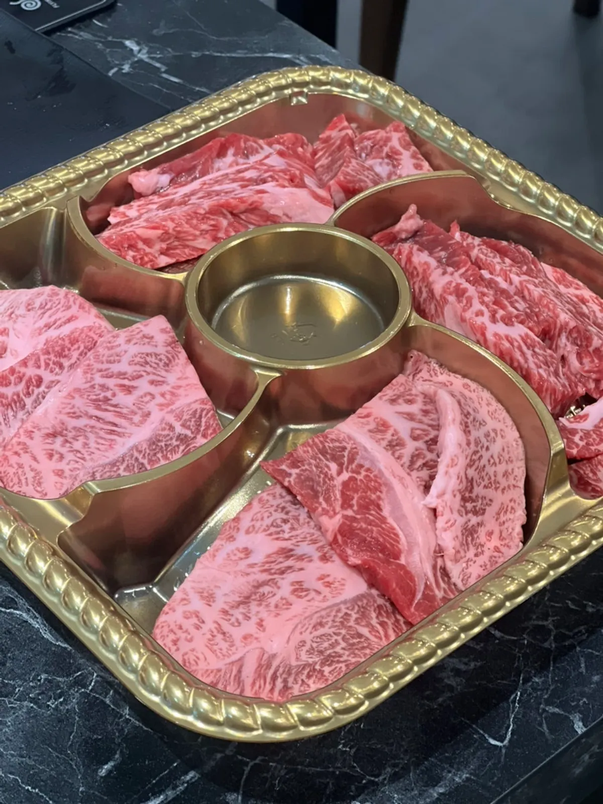 Family meal table of hanwoo beef at Seogyeong Hanwoo Plaza Arts Center branch