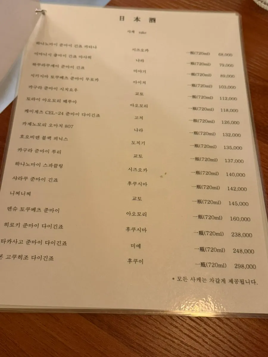 사카이에서 주문한 안주