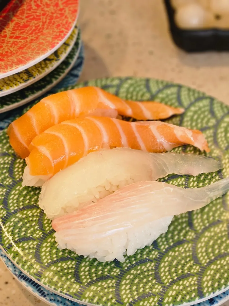 Chef making sushi right in front of the customer
