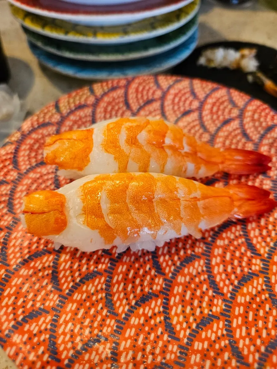 View of the kitchen counter where sushi is made