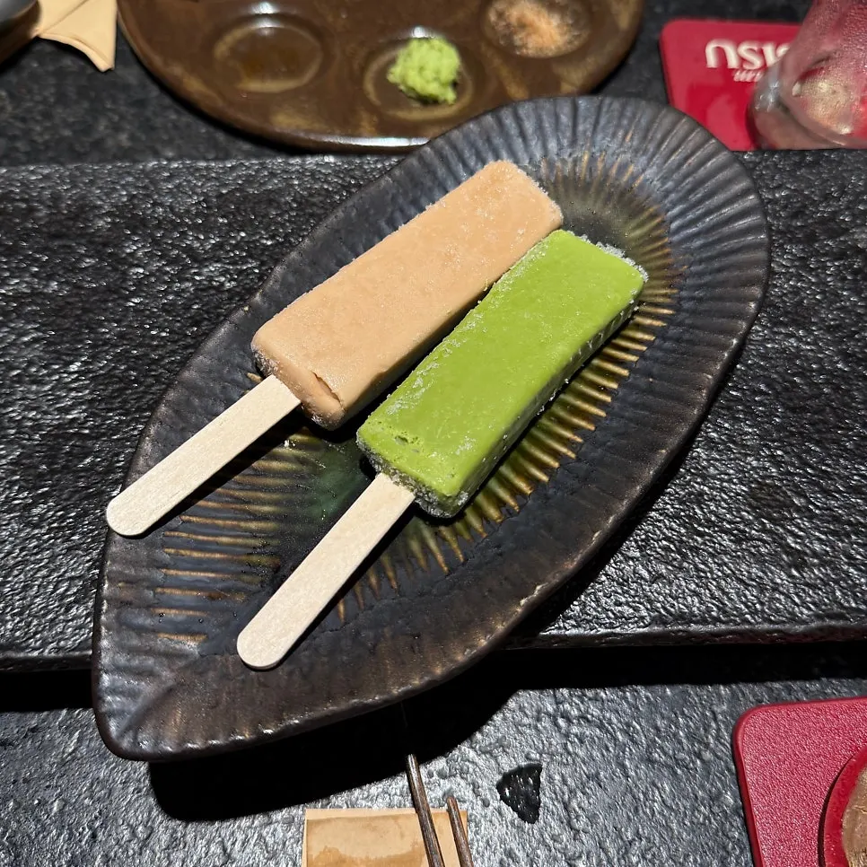 深木餐后附赠的冰淇淋