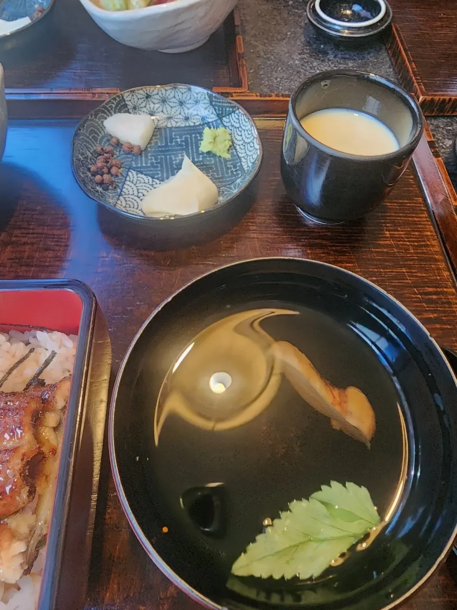Manmok eel rice bowl's neat composition