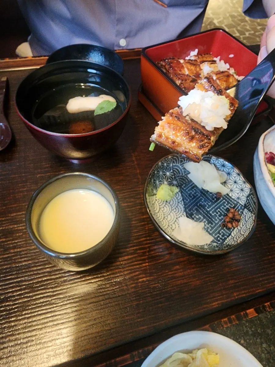 Rice bowl topped with plump eel