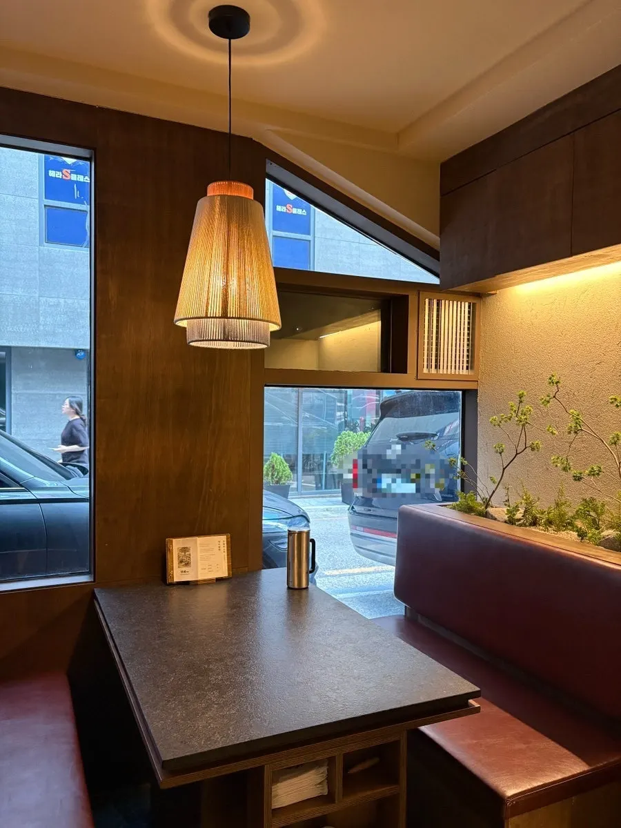 Interior with sofa tables for four to six people