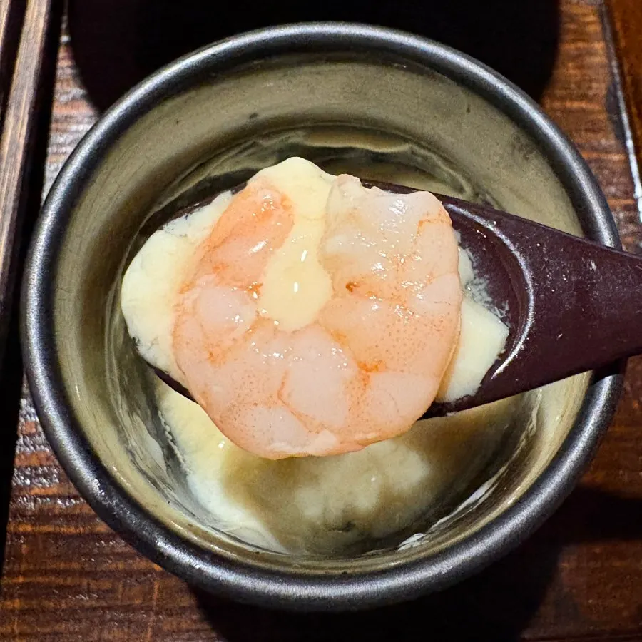 Chawanmushi served with the eel rice bowl