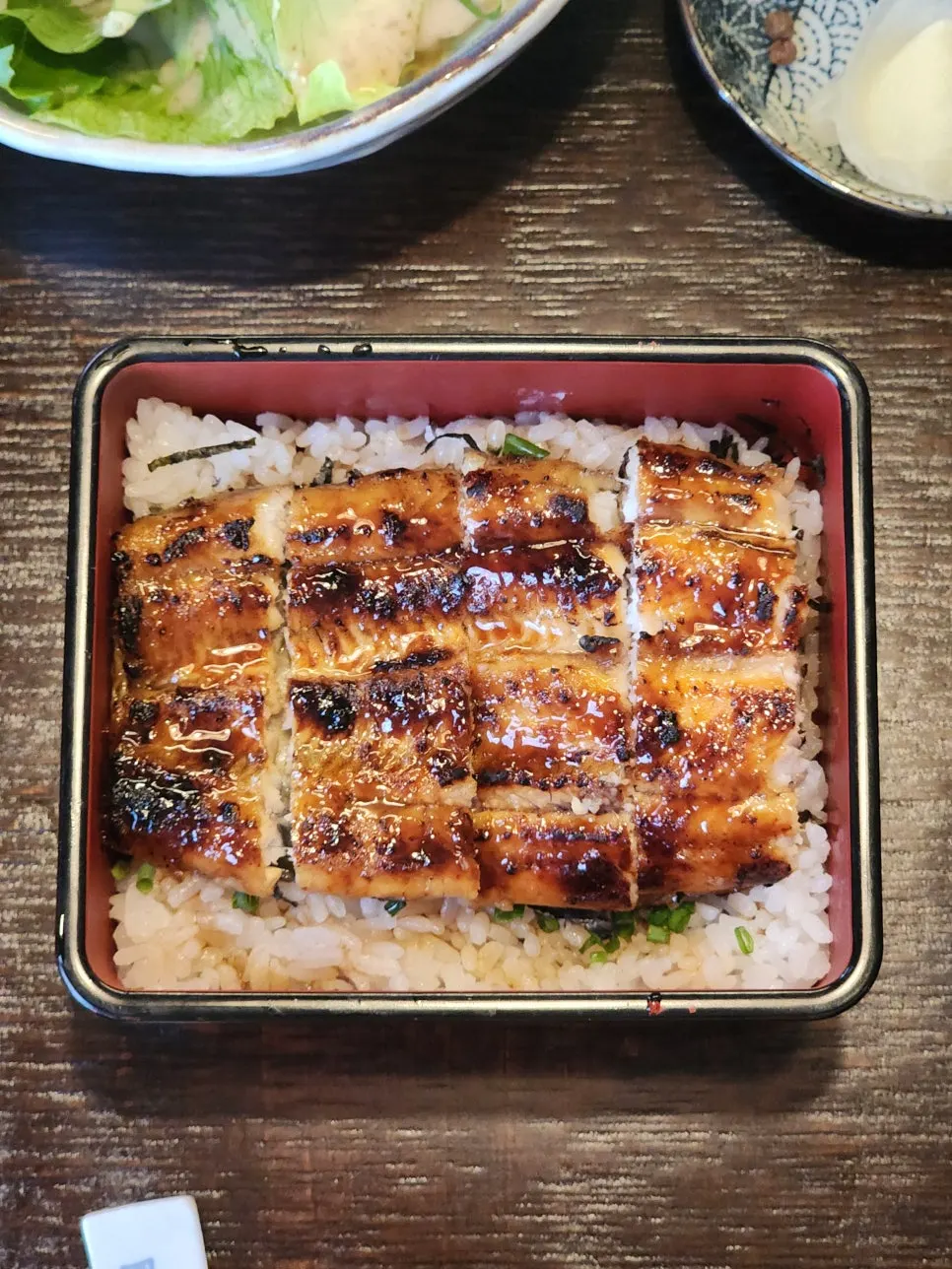 A bowl of Manmok's half eel rice bowl