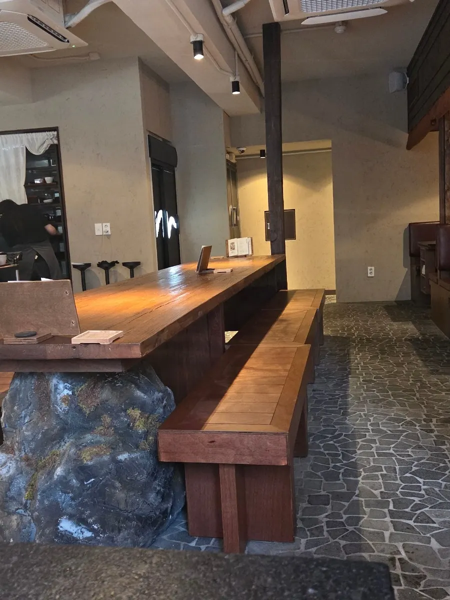 Inside Manmok, popular with lunchtime diners