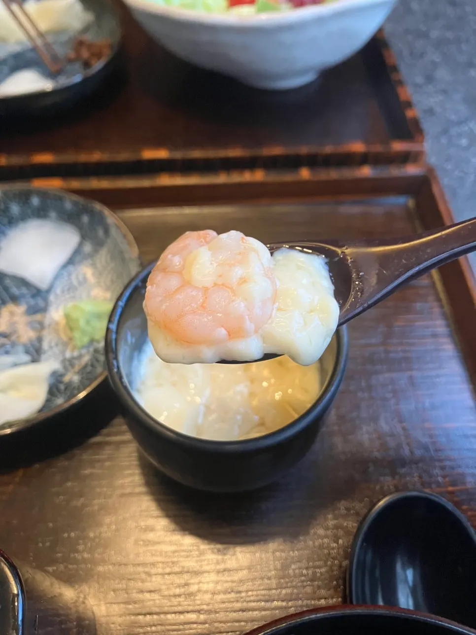 Soft shrimp chawanmushi