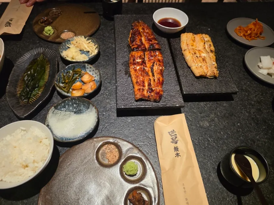 Plate of charcoal-grilled special eel from Gochang freshwater eel