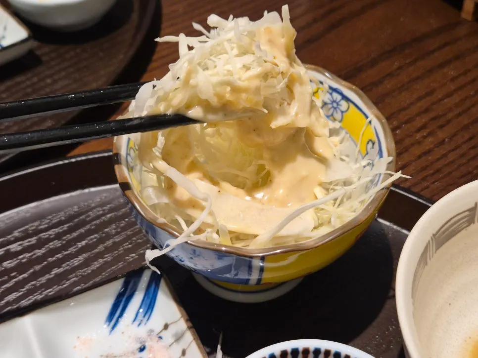 Gyukatsu grilled with melted butter on the charcoal grill
