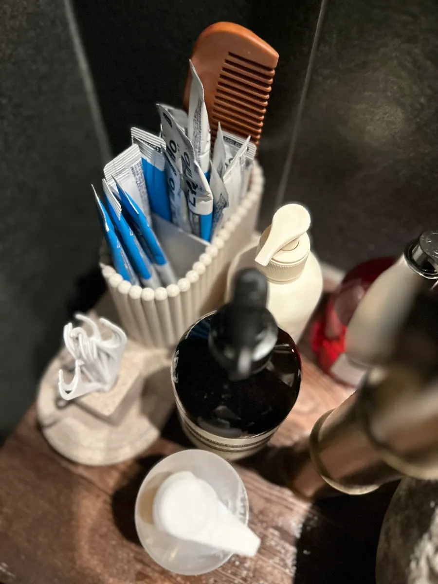 Separate men’s and women’s restrooms inside Manmok
