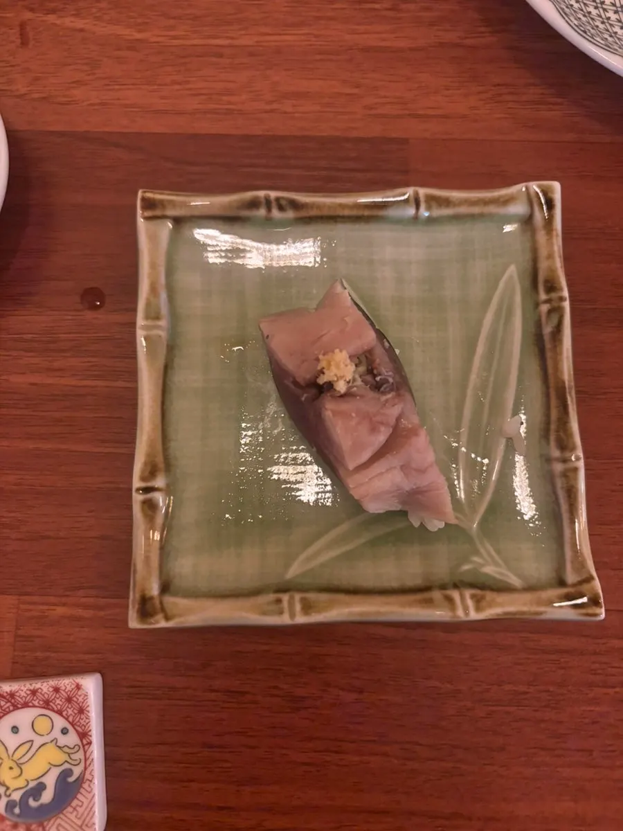 Chewy abalone sushi