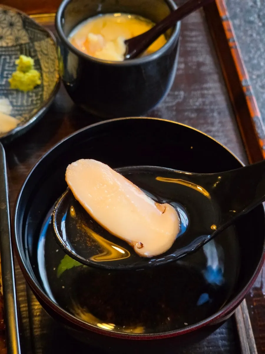 Eel rice bowl side dishes