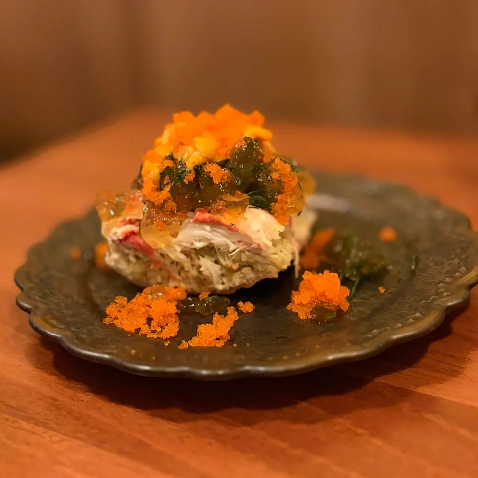 살을 발라 모아낸 사카이 대게 요리
