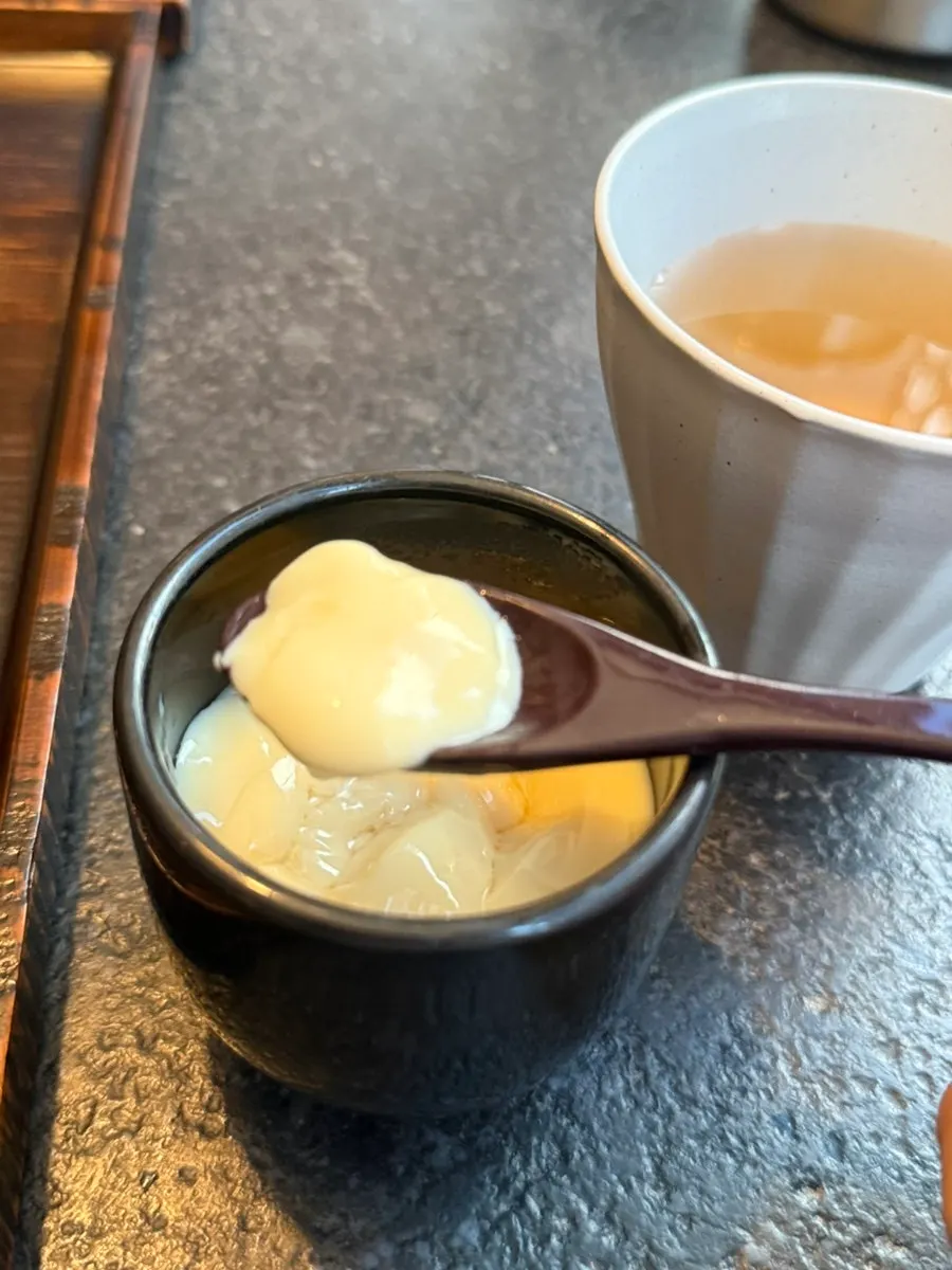 A bowl of soft steamed egg
