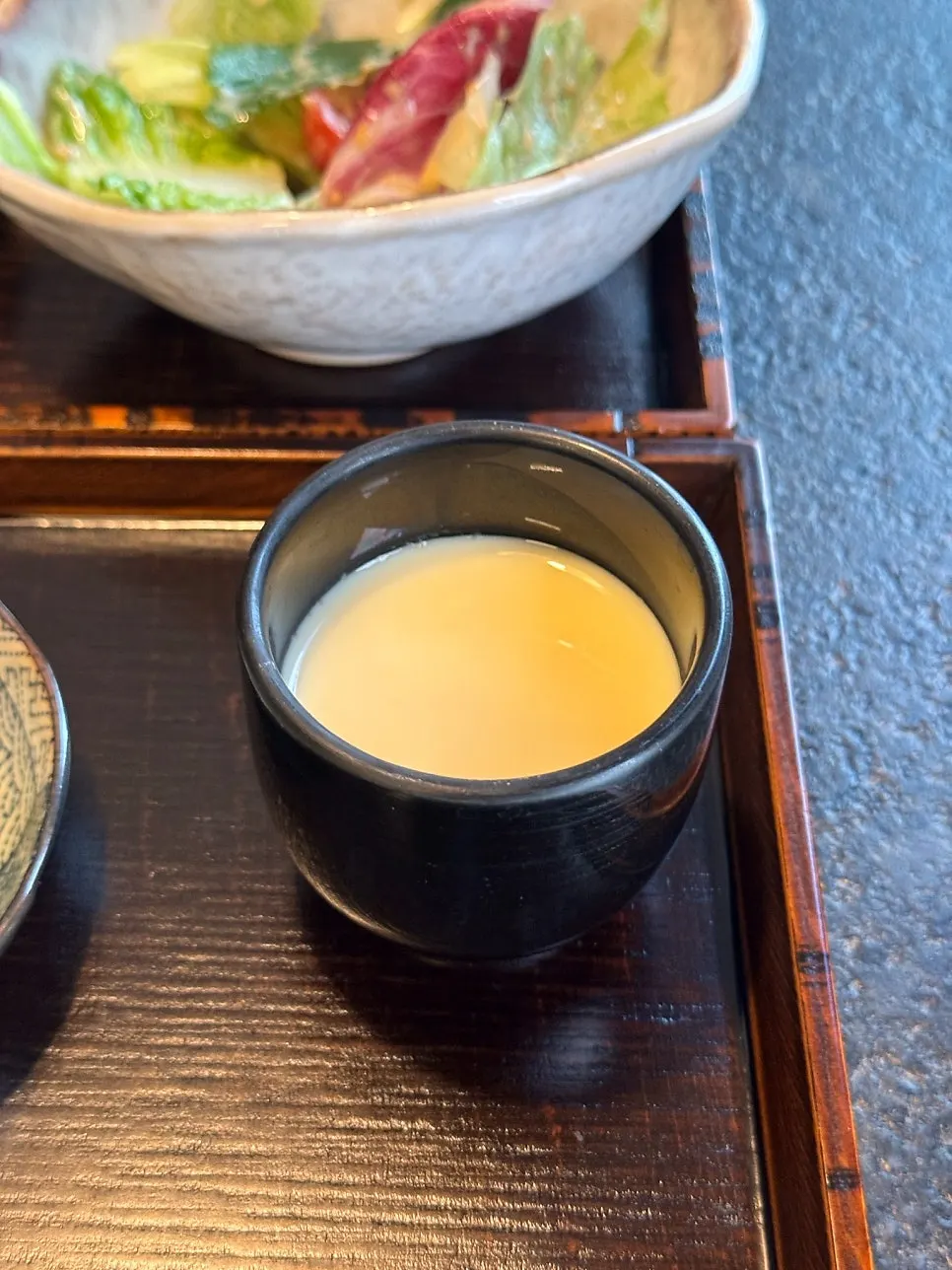 Chawanmushi with shrimp inside