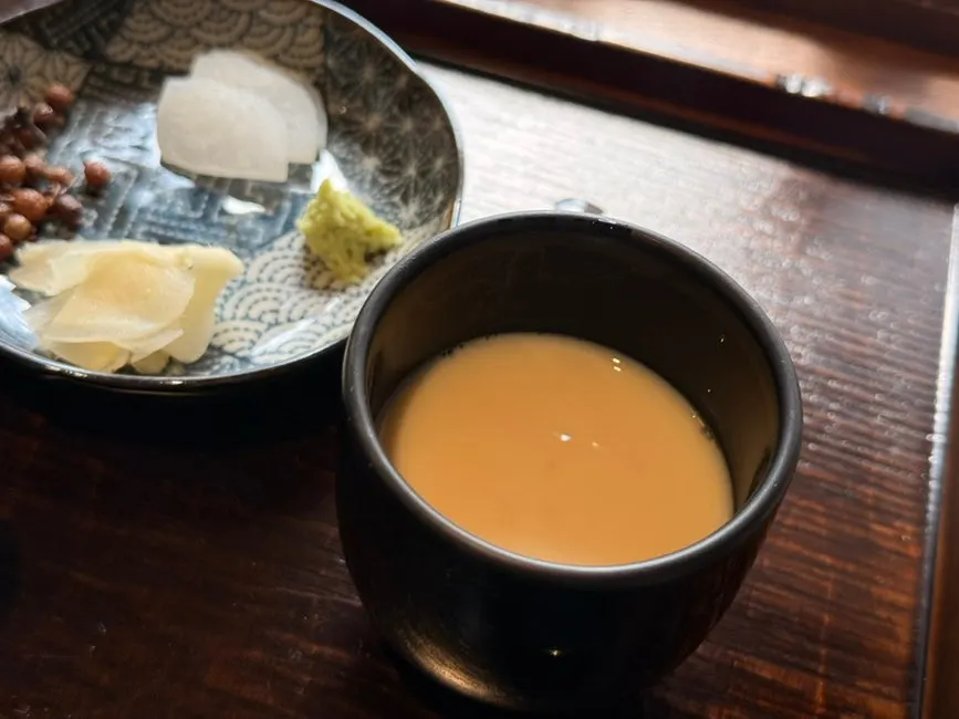 うなぎ丼と一緒に出てきた味噌汁