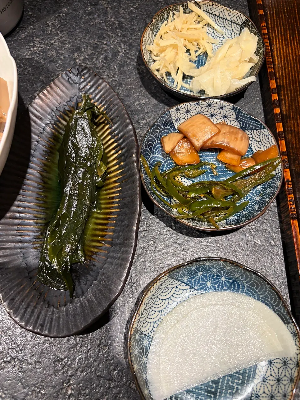 Basic side dishes for eel and nabe