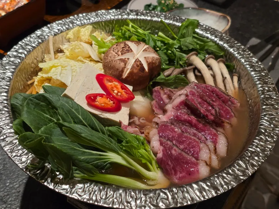 Basic side dishes and meal setting