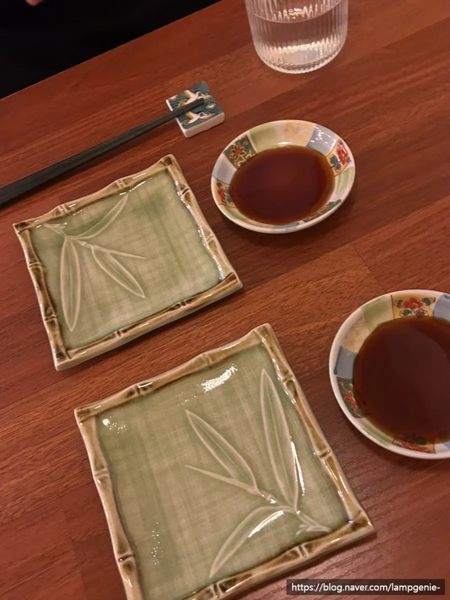 셰프가 스시를 만드는 다찌석