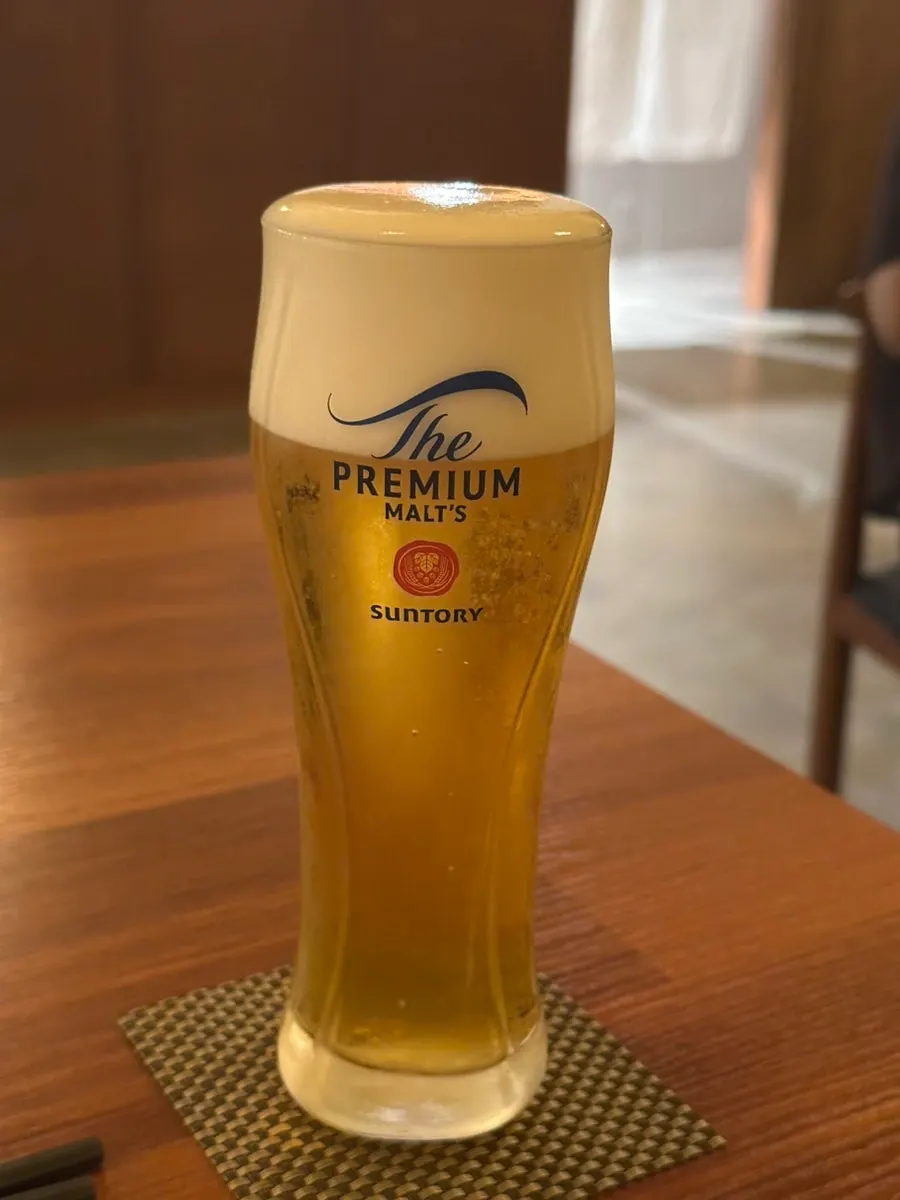 사카이 산토리 생맥주 한 잔