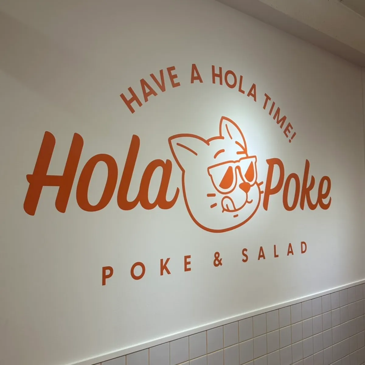 Hola Poke on the second floor of a building near Seolleung Station