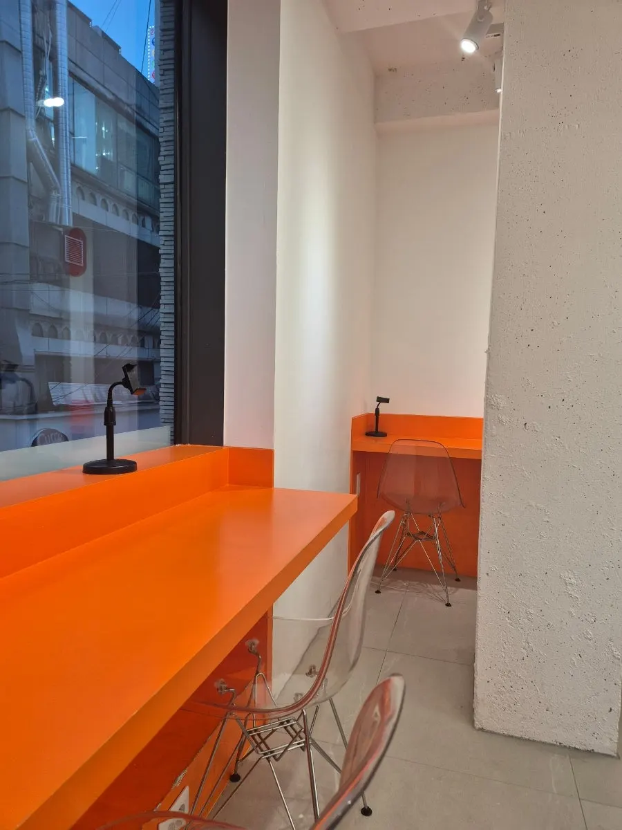 Solo seating good for eating alone