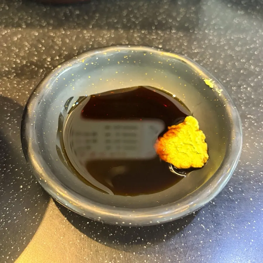 Miso soup served first