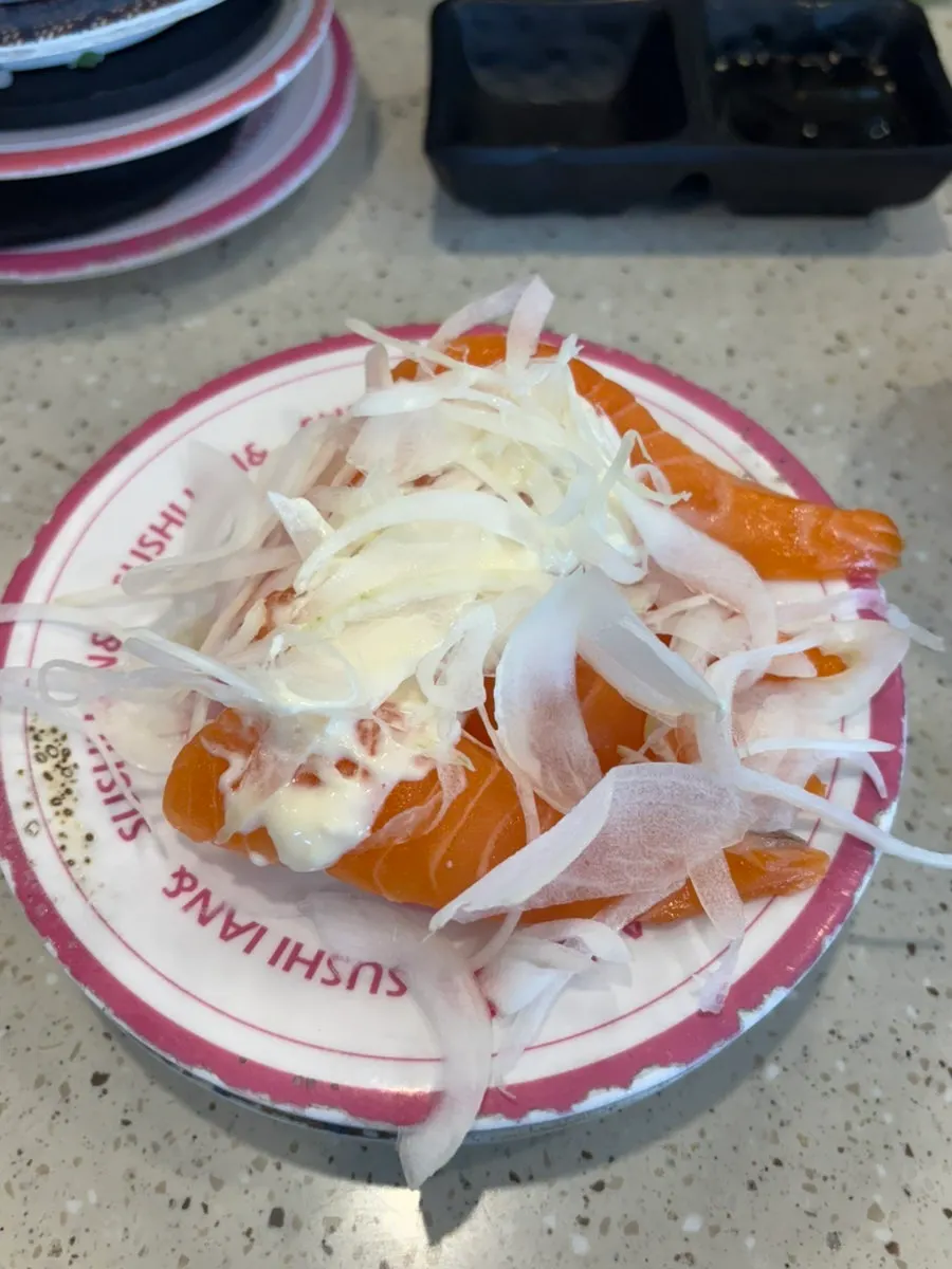 A plate of eel sushi