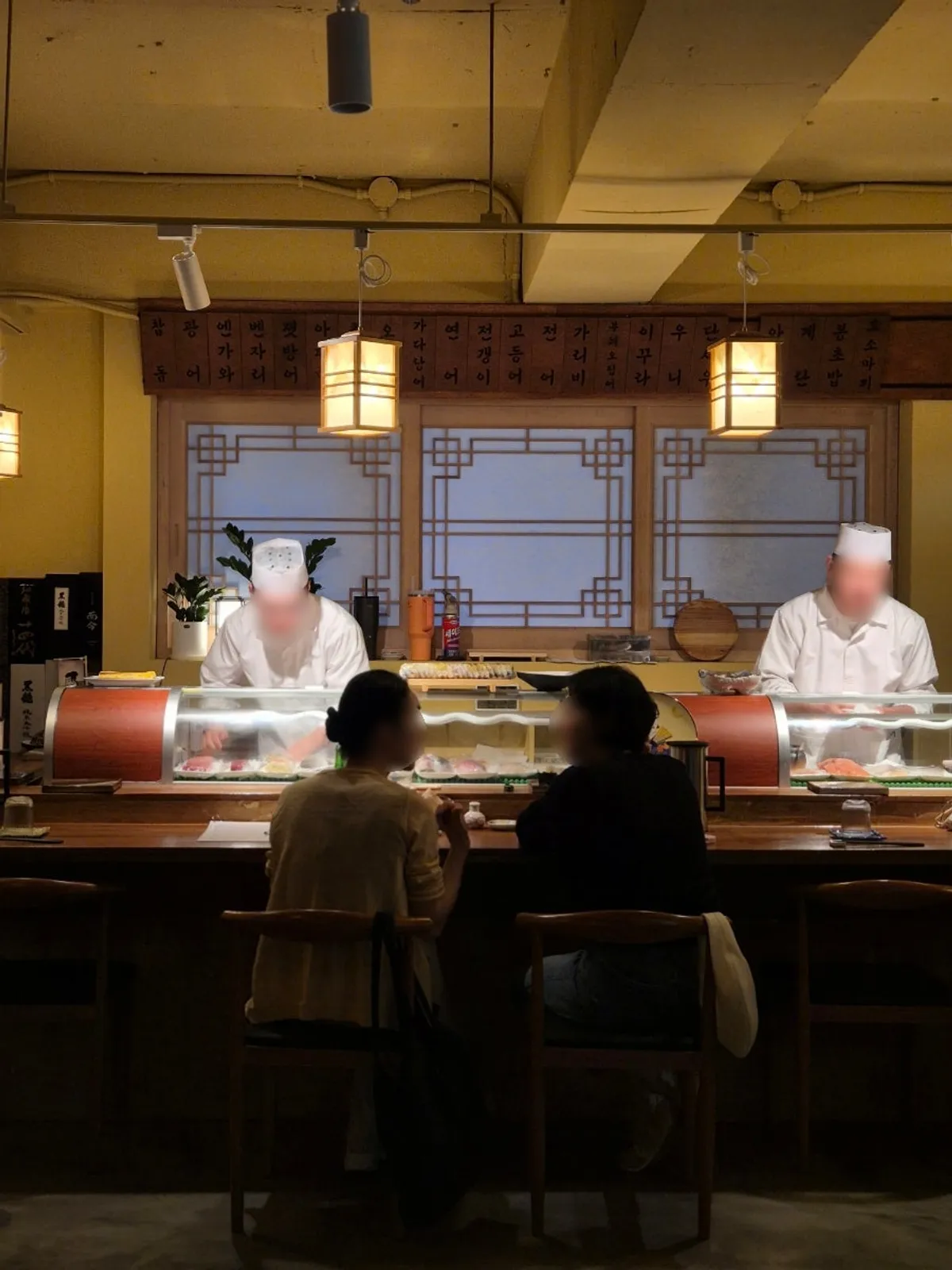 A piece of sushi at Sakai, a Japanese restaurant in Seolleung