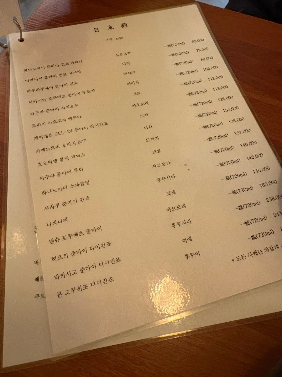 사카이 내부와 스시 준비 모습