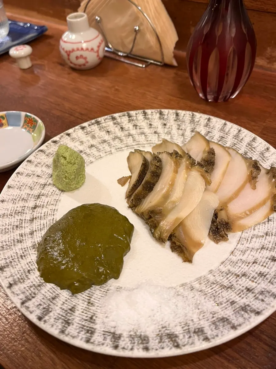 A glass of Emishiki Sensation White sake