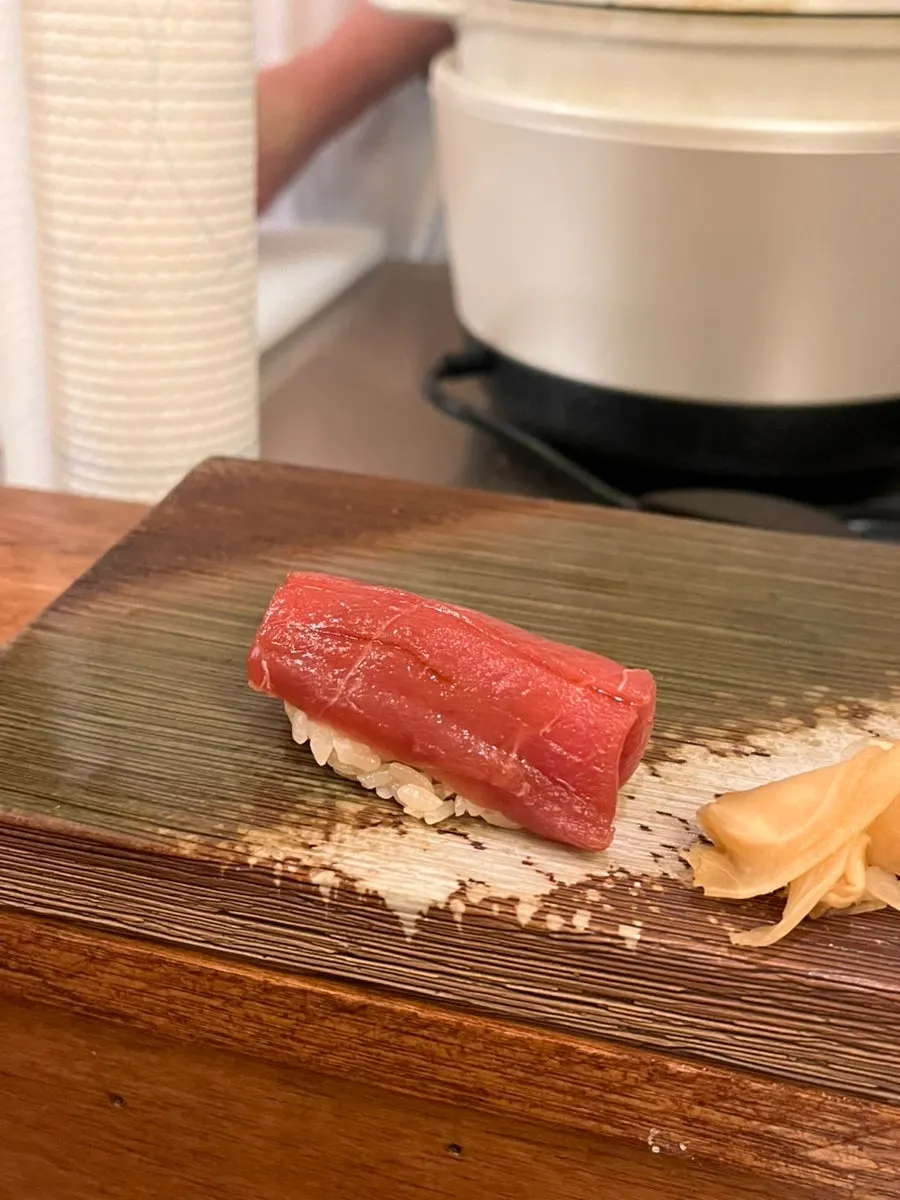 A piece of benjari nigiri