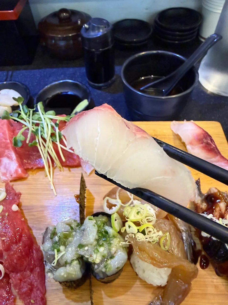 Close-up of the Popular BEST3 sushi plate