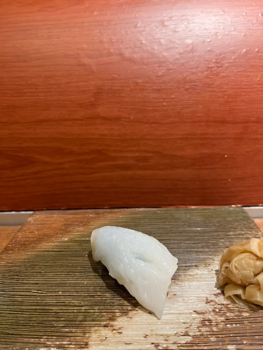 Flounder (hirame) nigiri at Sakai
