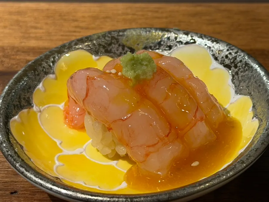 Red-fleshed kingfish nigiri