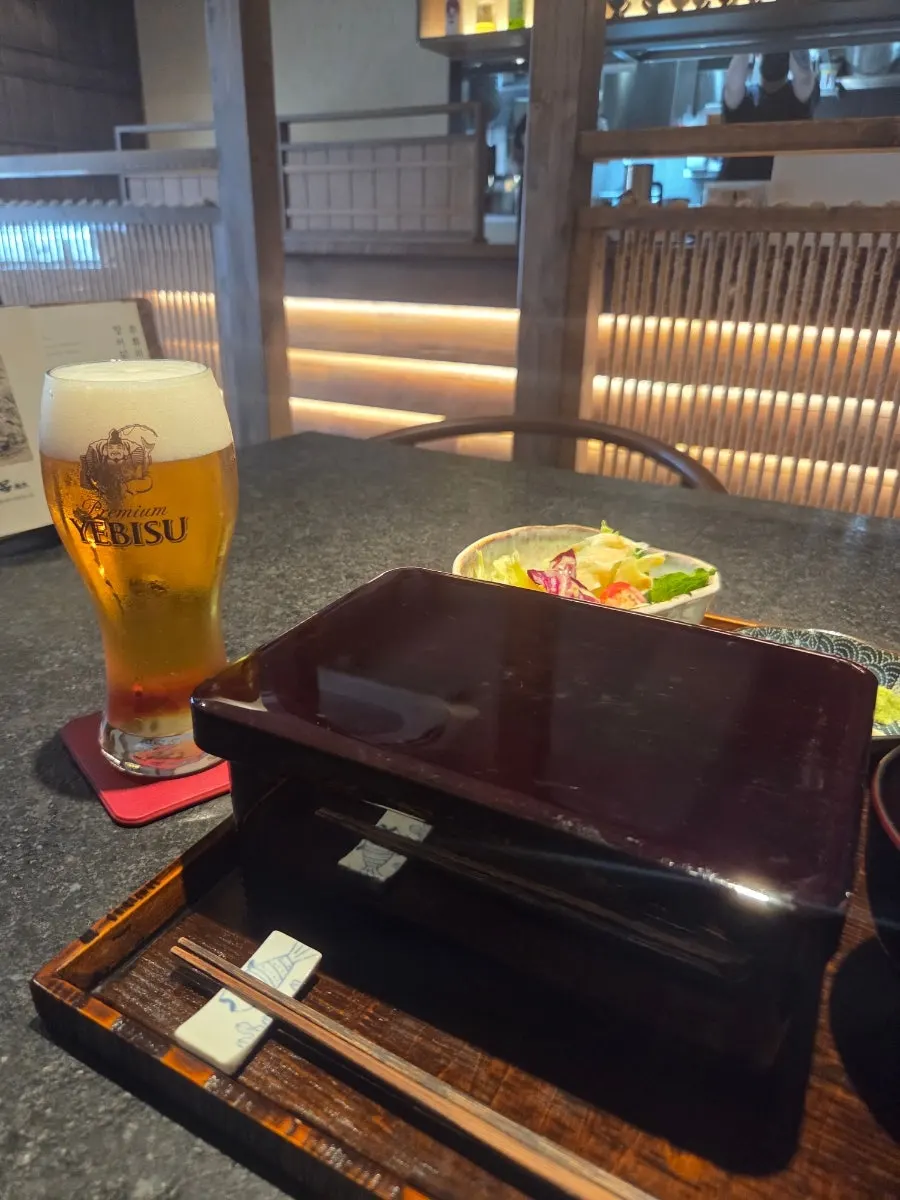 Refreshing Yebisu draft beer