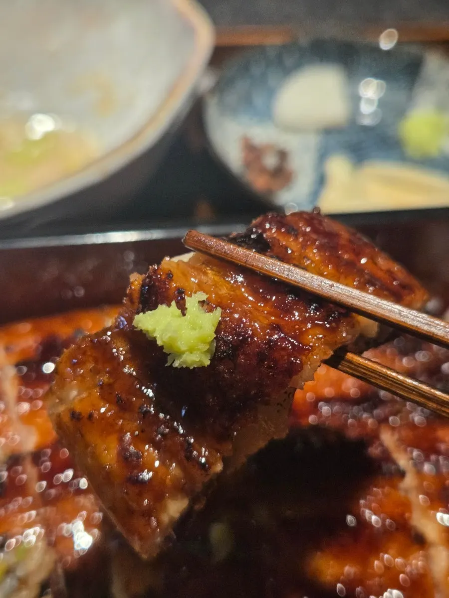 Side dishes for the eel rice bowl