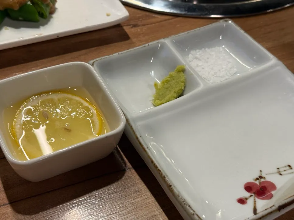 Three sauces for dipping different cuts of meat