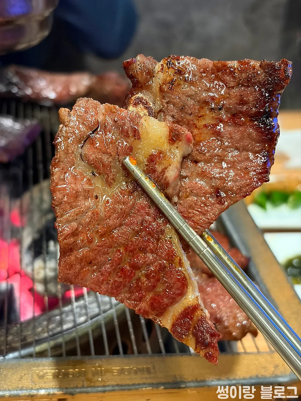 LA-style ribs with meat left clinging to the bone