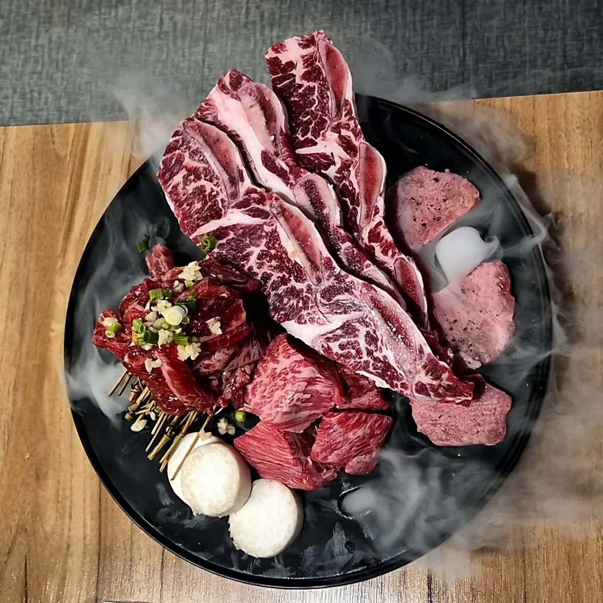 Uno galbi platter 800g hanwoo assortment