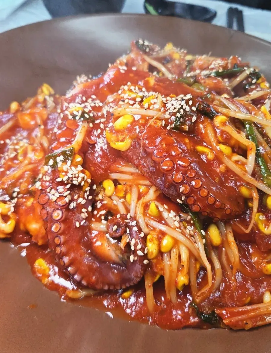 통문어가 올라간 섬마을 아구문어찜 소자