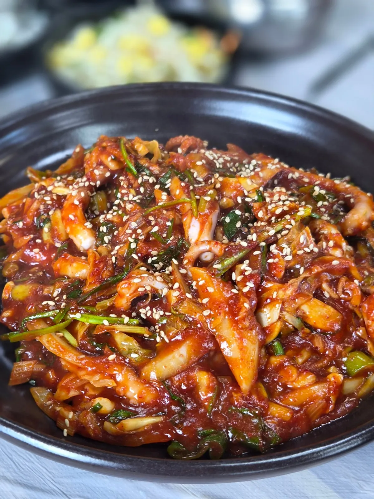 Generous portion of nakjibokkeum for two