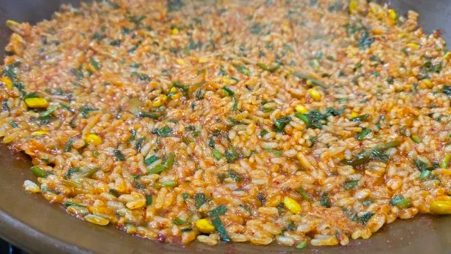 Finished fried rice from Seommaeul