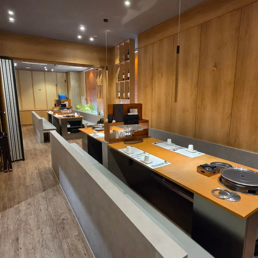 Seating arrangement good for small gatherings at Anmin Busan