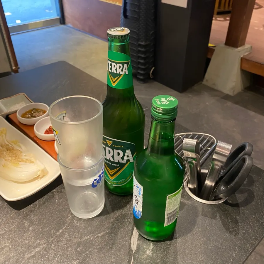Self-serve bar for side-dish refills
