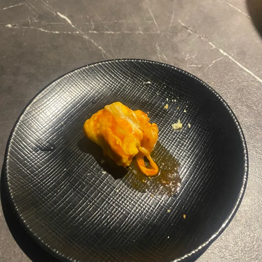 Yuumangju Eda Moat Dak topped with chives